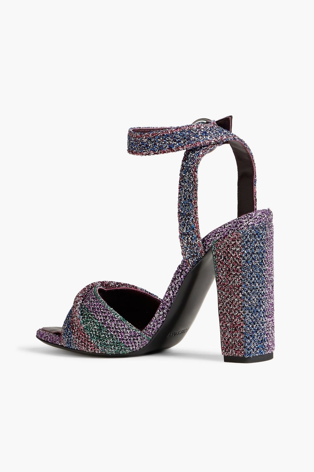 MISSONI Twisted metallic woven sandals