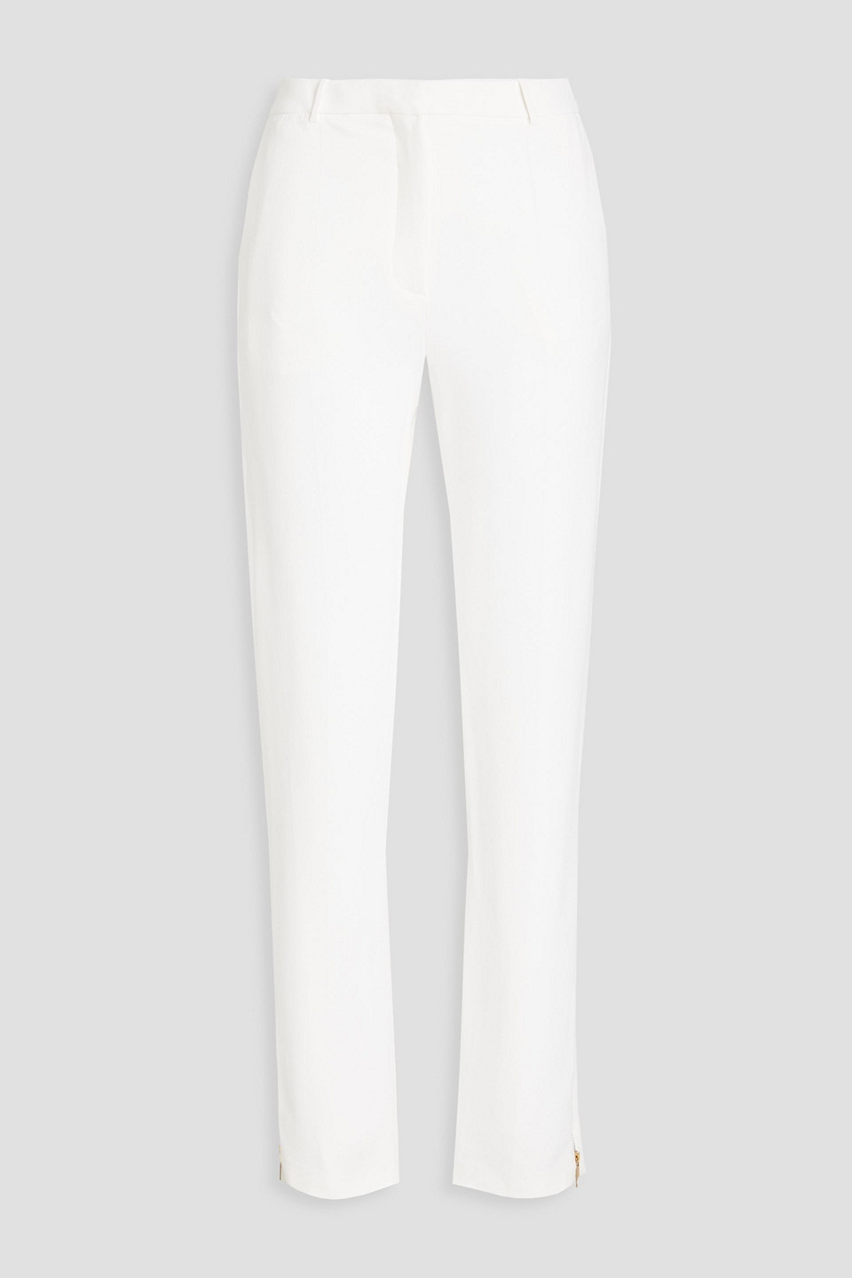 Zuhair Murad Stretch-crepe Tapered Trousers In White