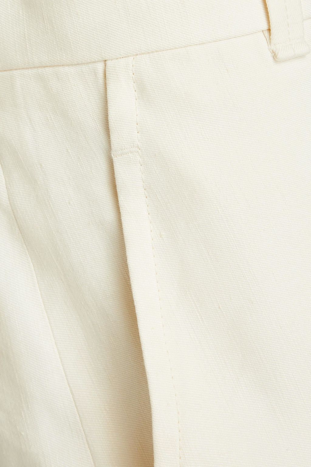 CHLOÉ Linen and silk-blend twill shorts