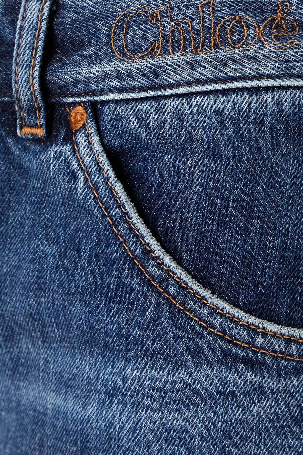 CHLOÉ Faded denim shorts