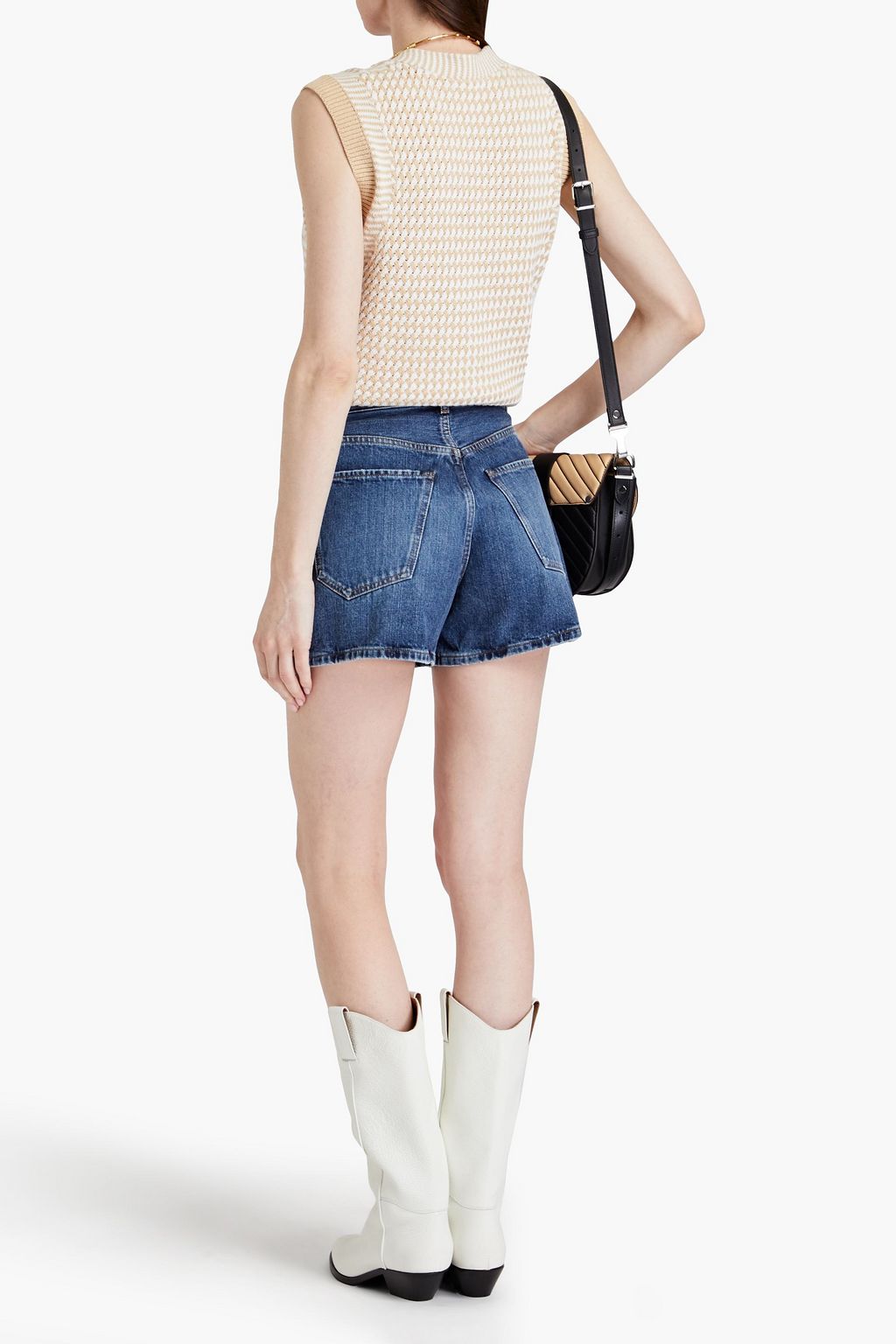 CHLOÉ Faded denim shorts