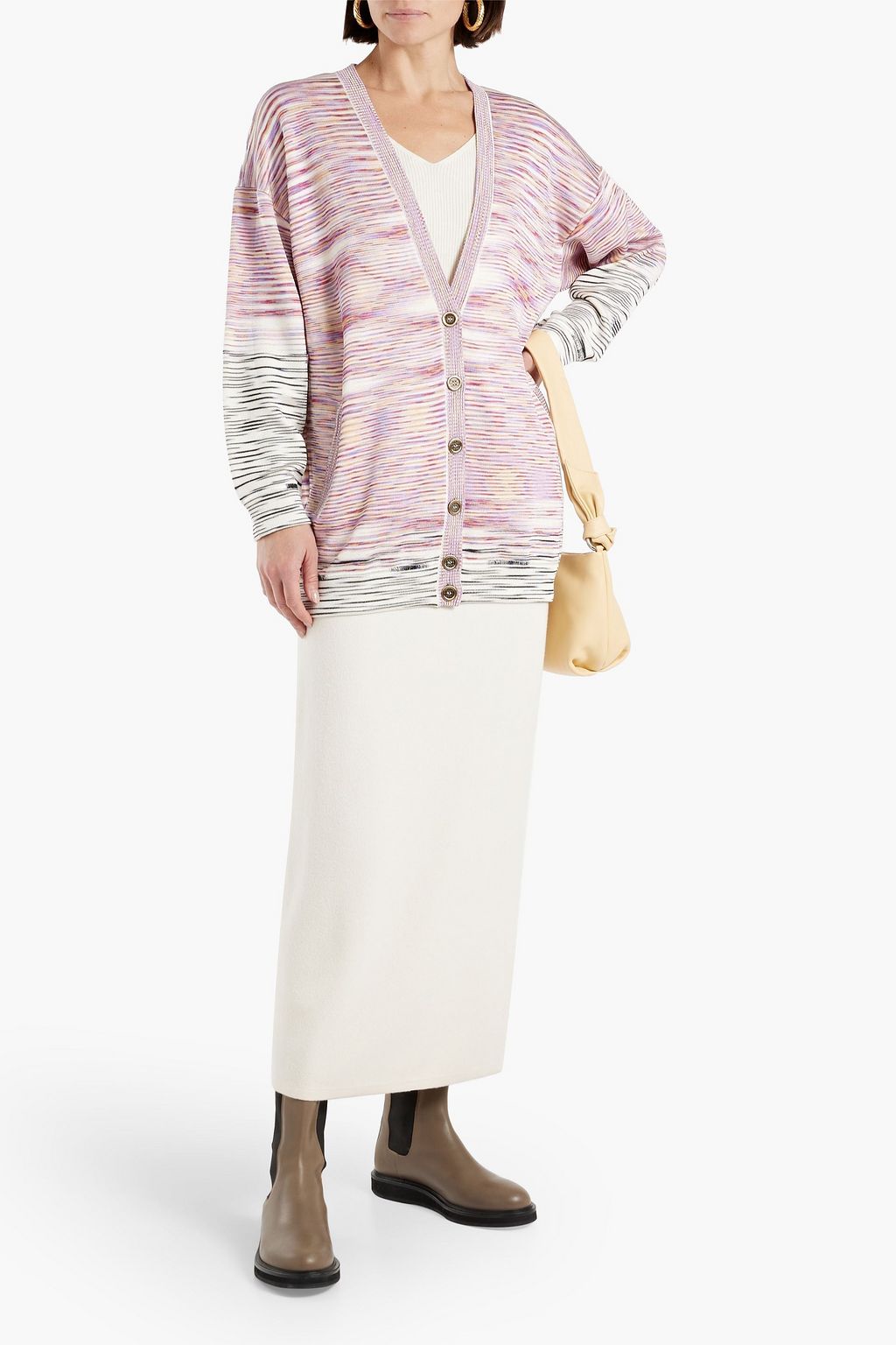 MISSONI Crochet-knit wool-blend cardigan