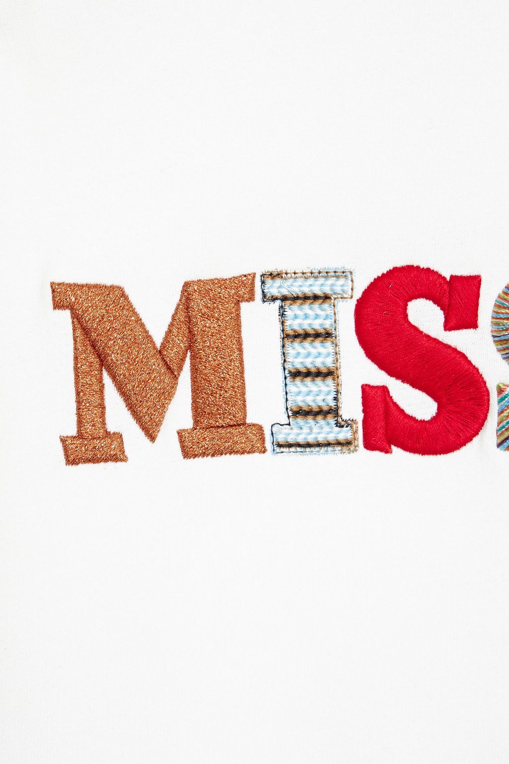 MISSONI Embroidered French cotton-terry sweatshirt