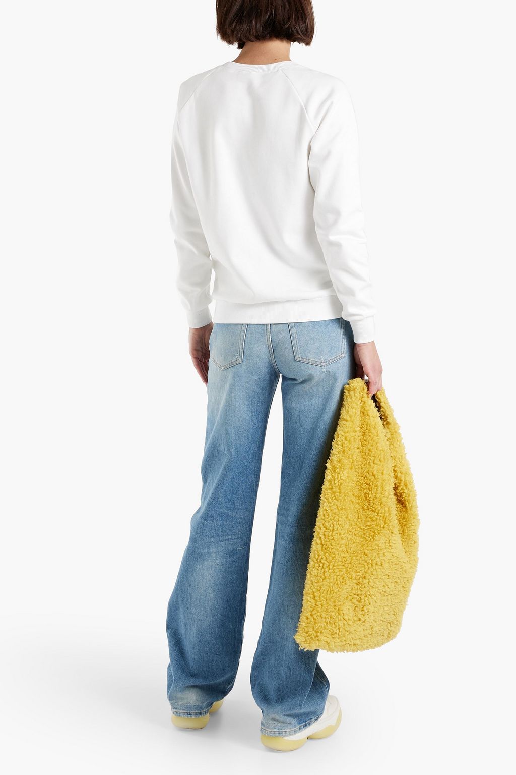 MISSONI Embroidered French cotton-terry sweatshirt