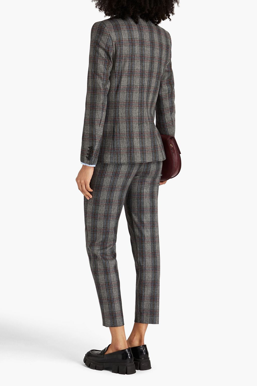 PAUL SMITH Prince of Wales checked woven blazer