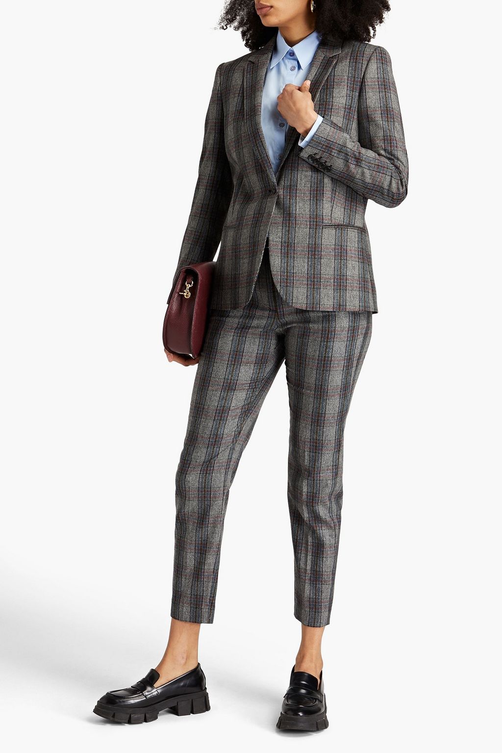 PAUL SMITH Prince of Wales checked woven blazer