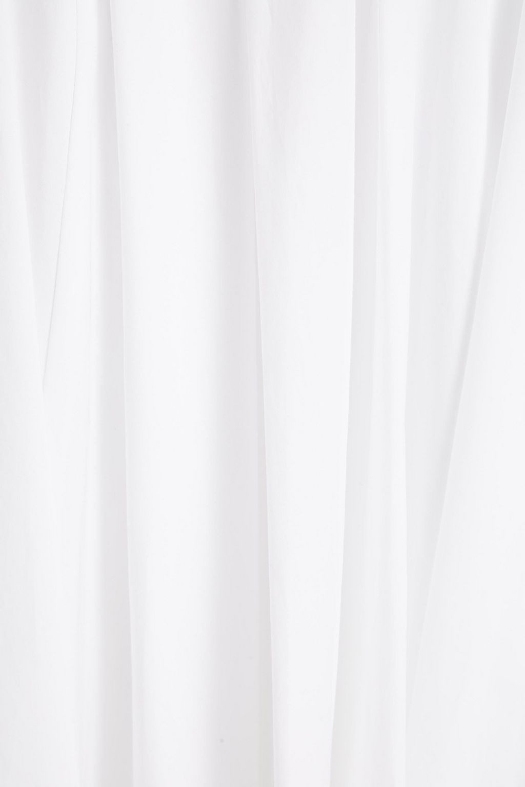 MICHAEL MICHAEL KORS Gathered cotton-blend poplin midi skirt