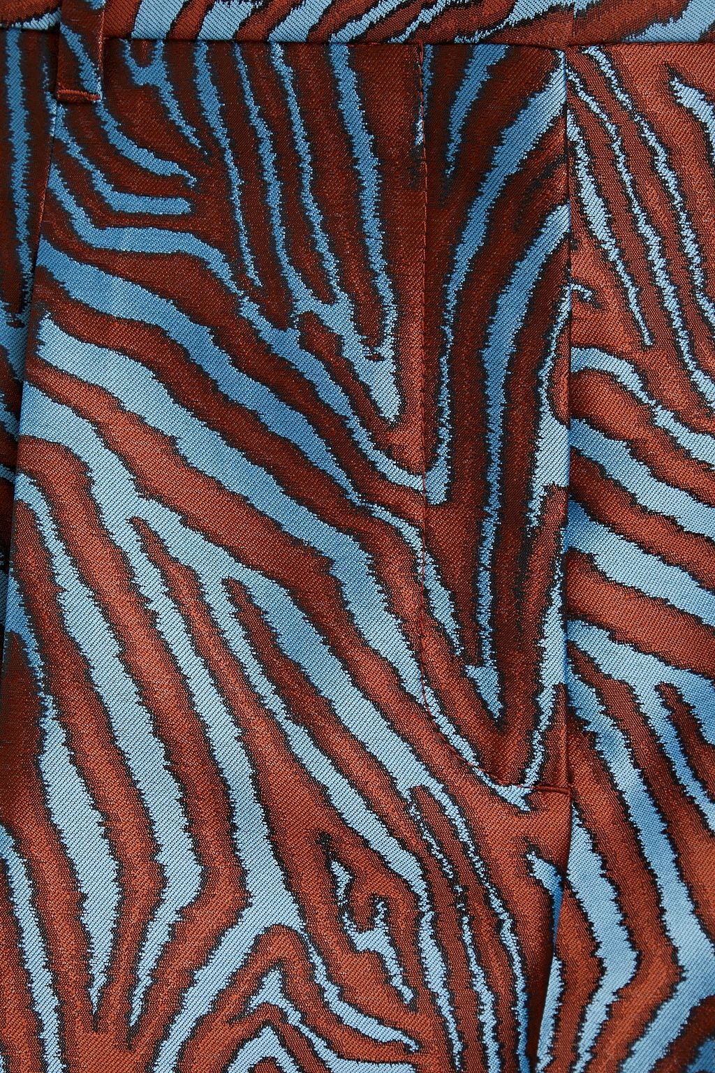 PAUL SMITH Cropped jacquard straight-leg pants