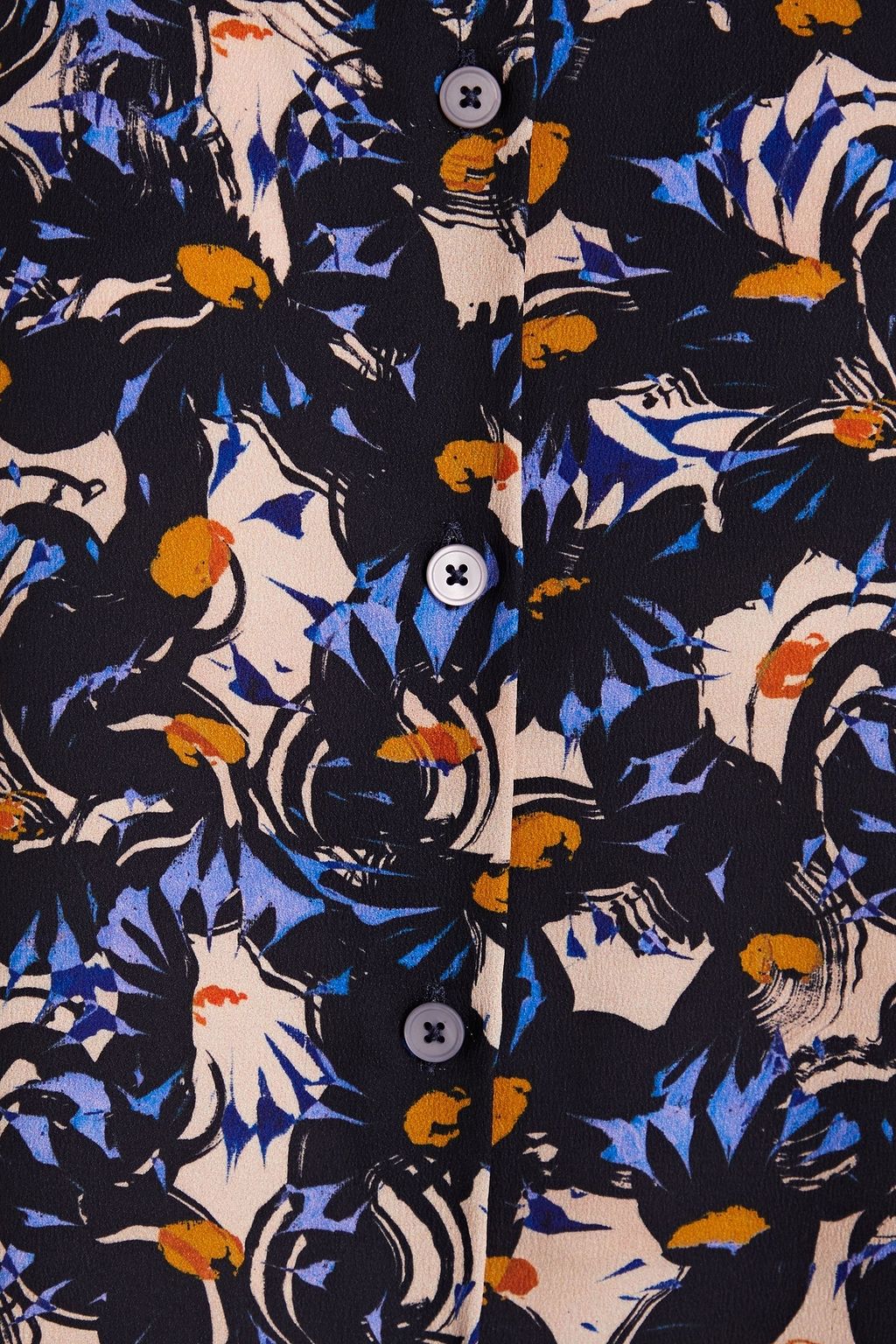PAUL SMITH Printed crepe de chine shirt