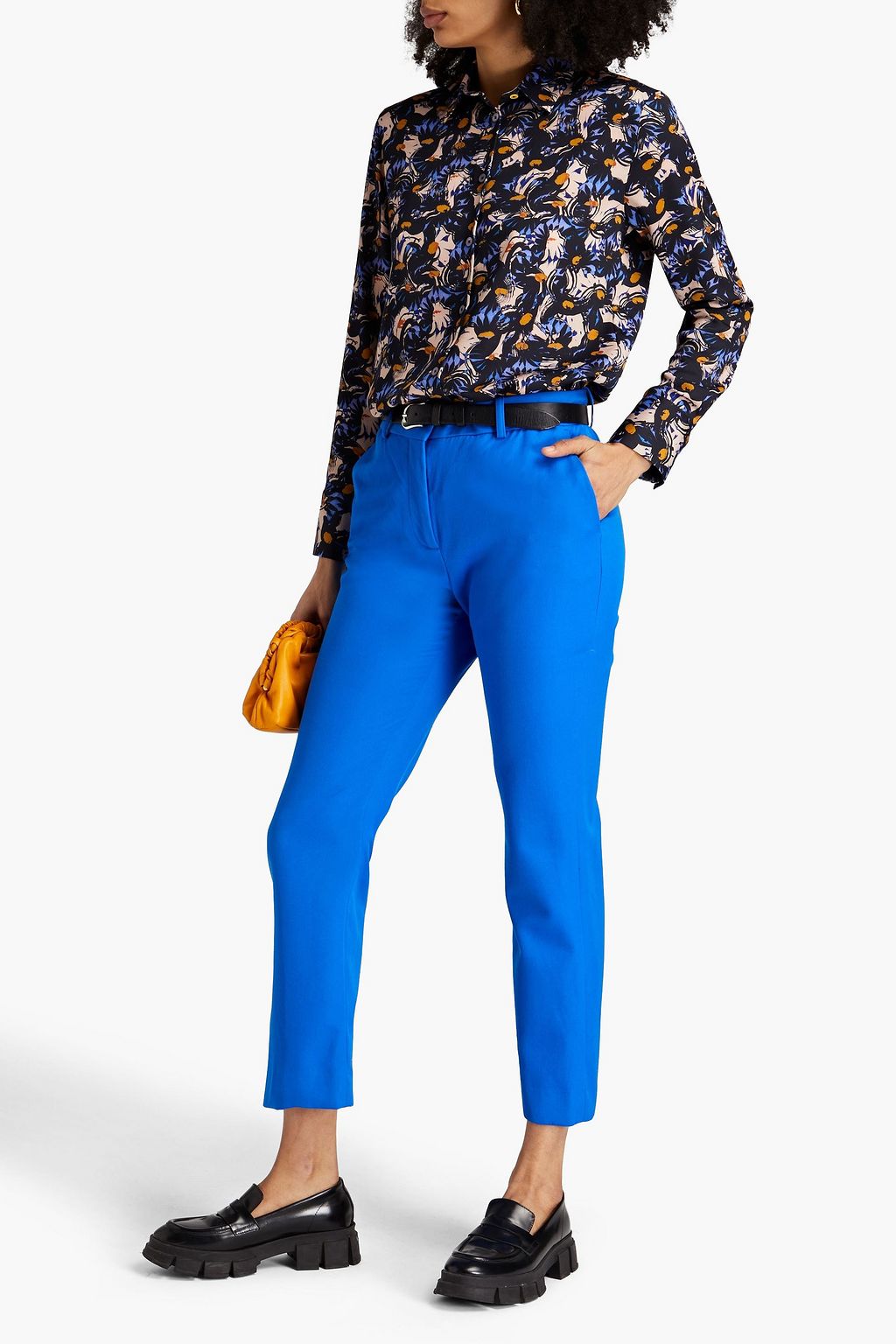 PAUL SMITH Printed crepe de chine shirt