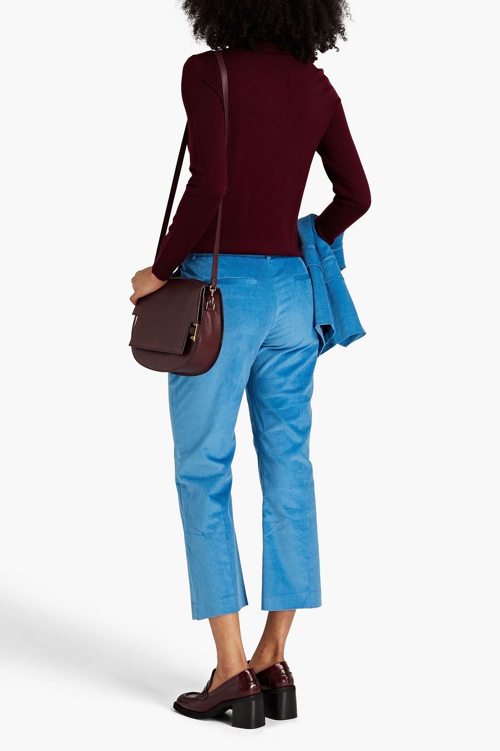 PAUL SMITH Cotton-blend corduroy kick-flare pants
