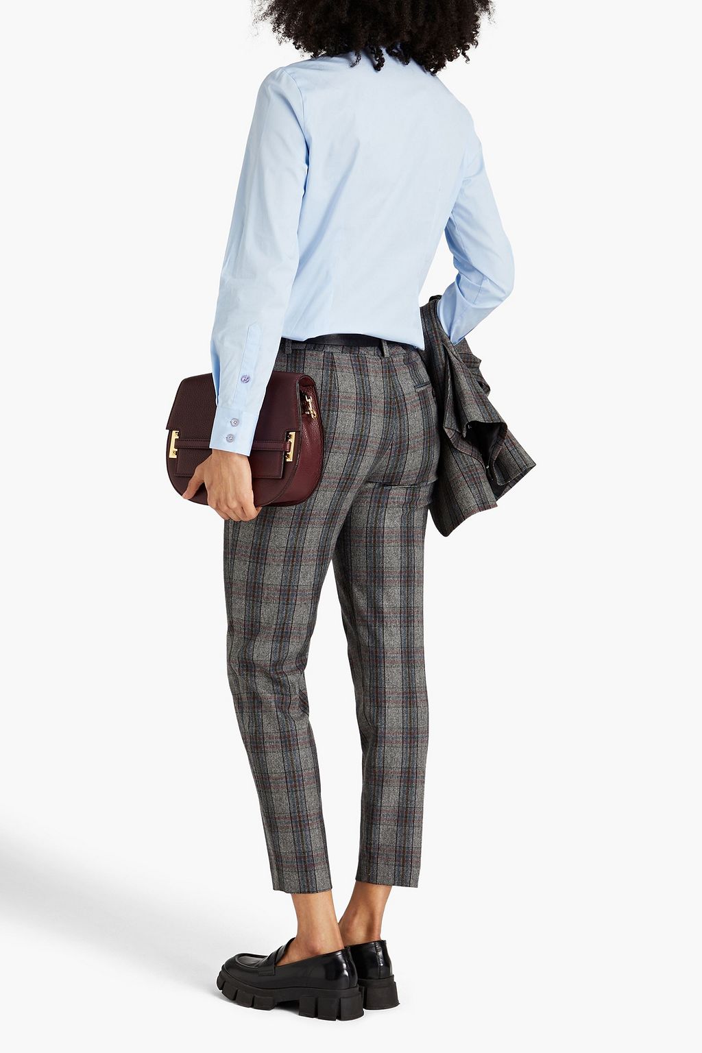 PAUL SMITH Prince of Wales checked woven slim-leg pants