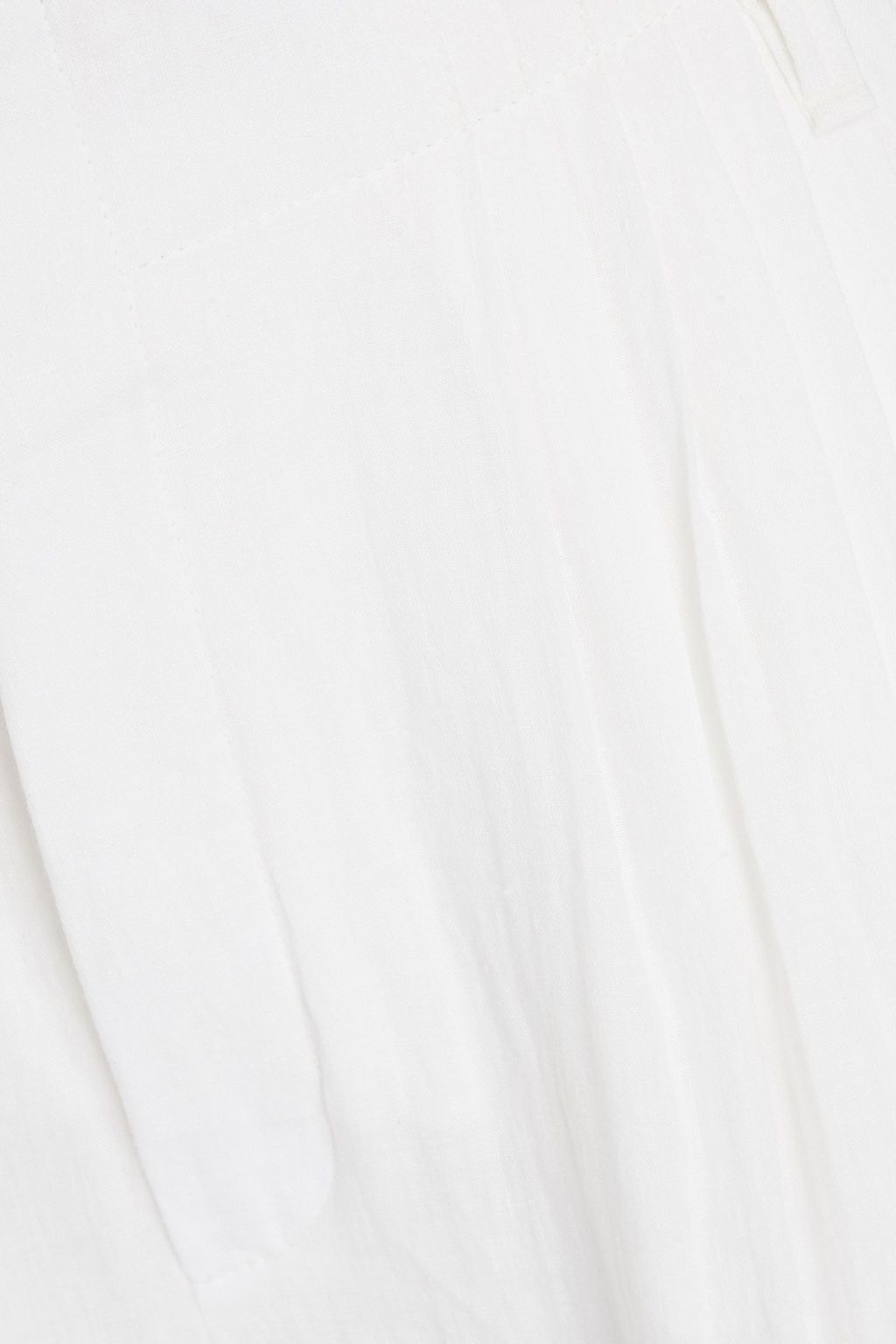 CHLOÉ Pleated linen wide-leg pants