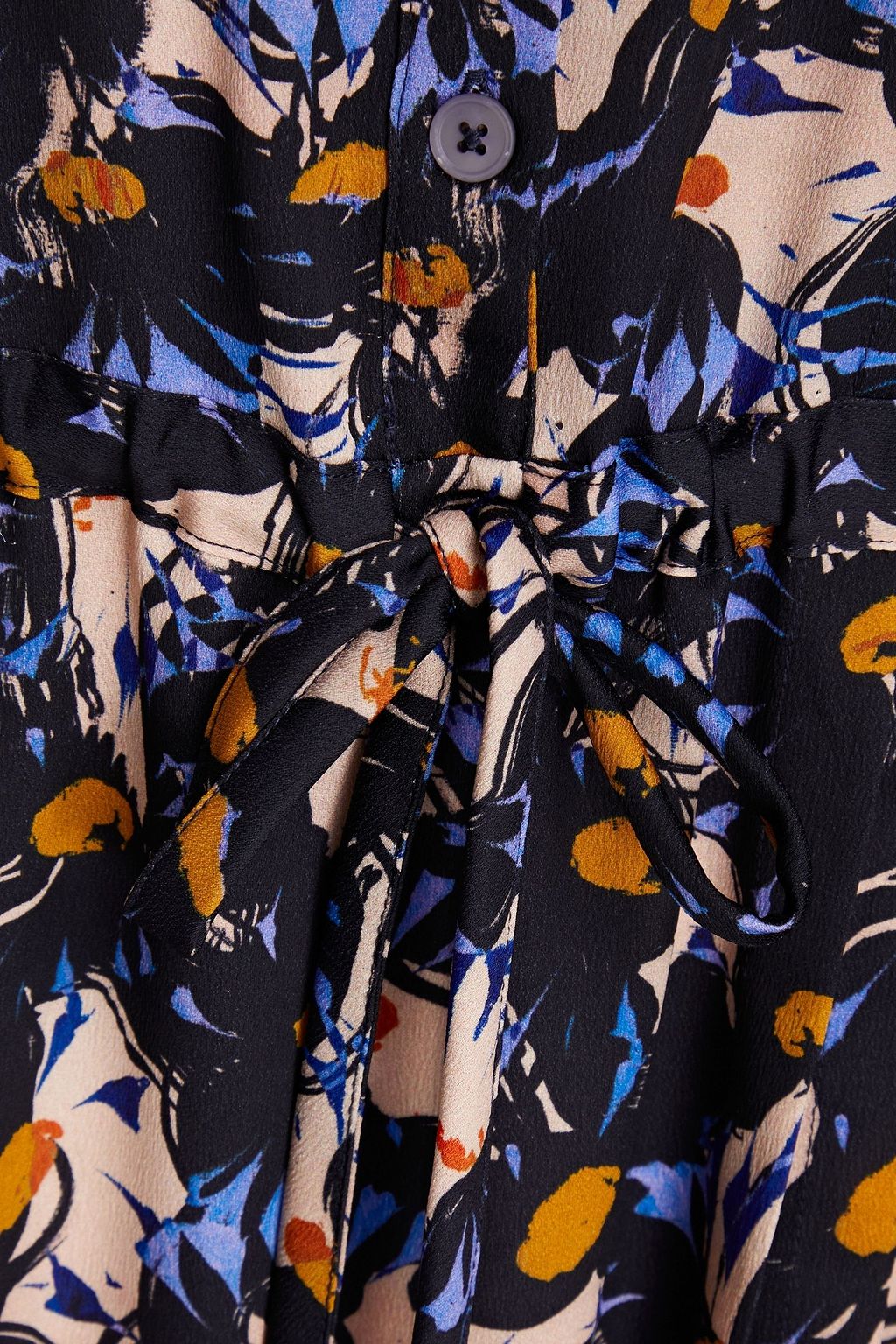 PAUL SMITH Pleated printed crepe de chine midi dress