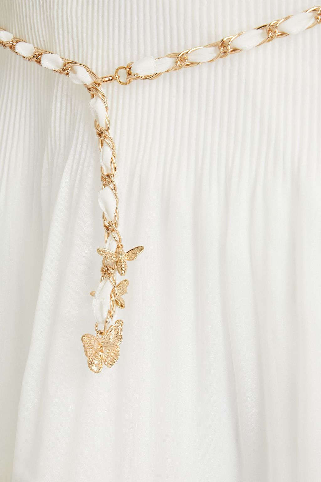 ZIMMERMANN Dancer belted plissé-organza midi dress