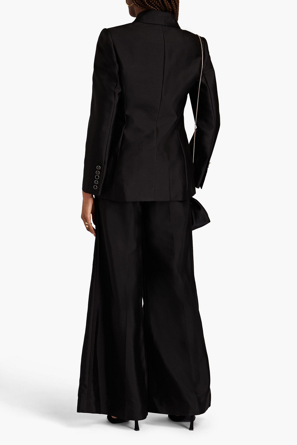 Zimmermann Wool And Silk-blend Blazer In Black