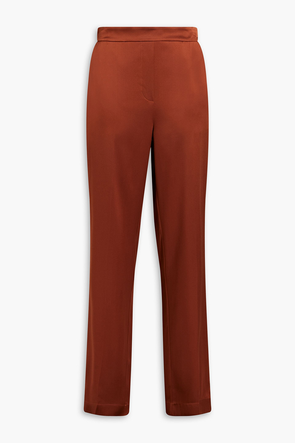 Tova silk-satin straight-leg pants