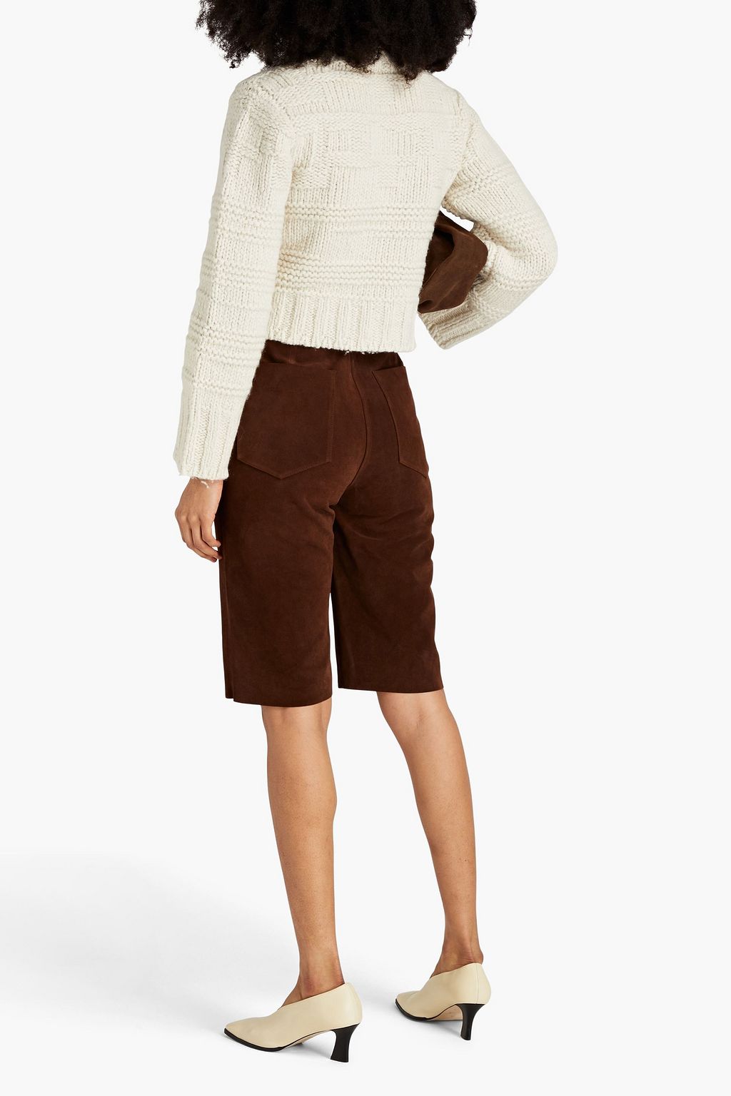 JOSEPH Cropped merino wool-blend turtleneck sweater