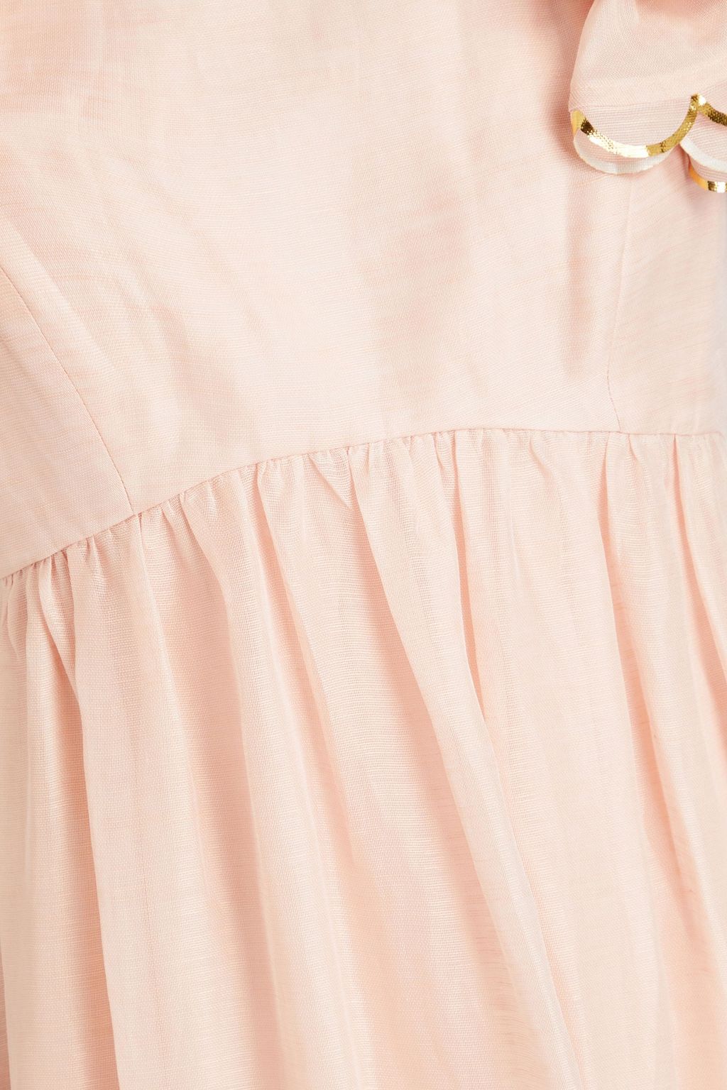 ZIMMERMANN Ruffled linen and silk-blend maxi dress