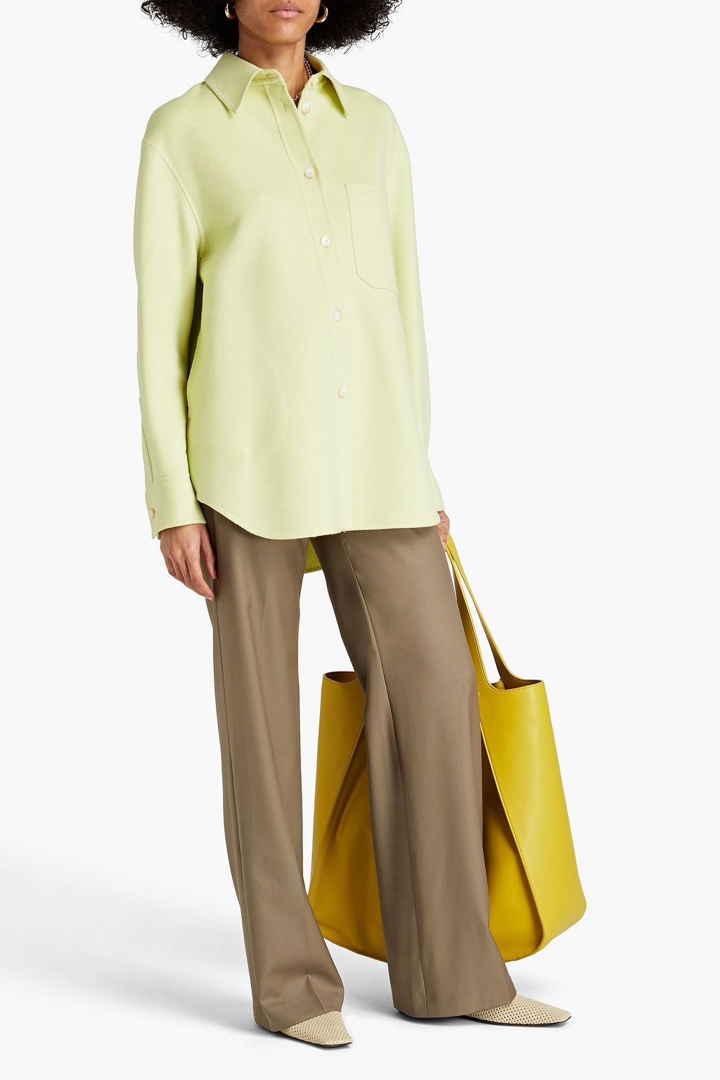 JOSEPH Jelia wool and silk-blend shirt
