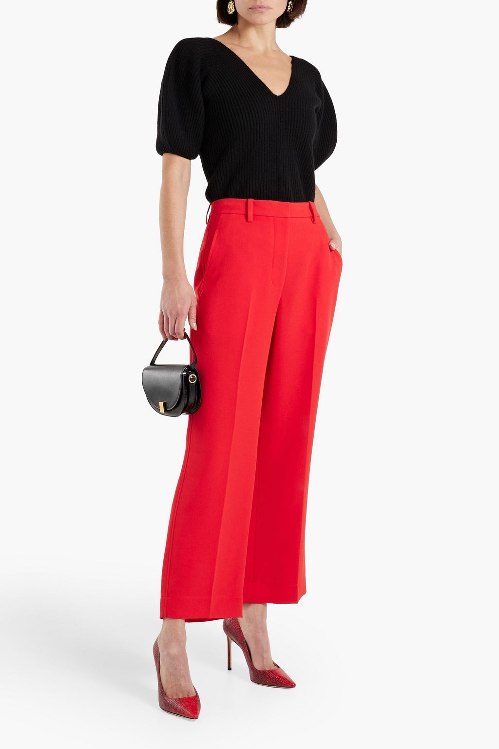 CAROLINA HERRERA Ribbed cashmere top