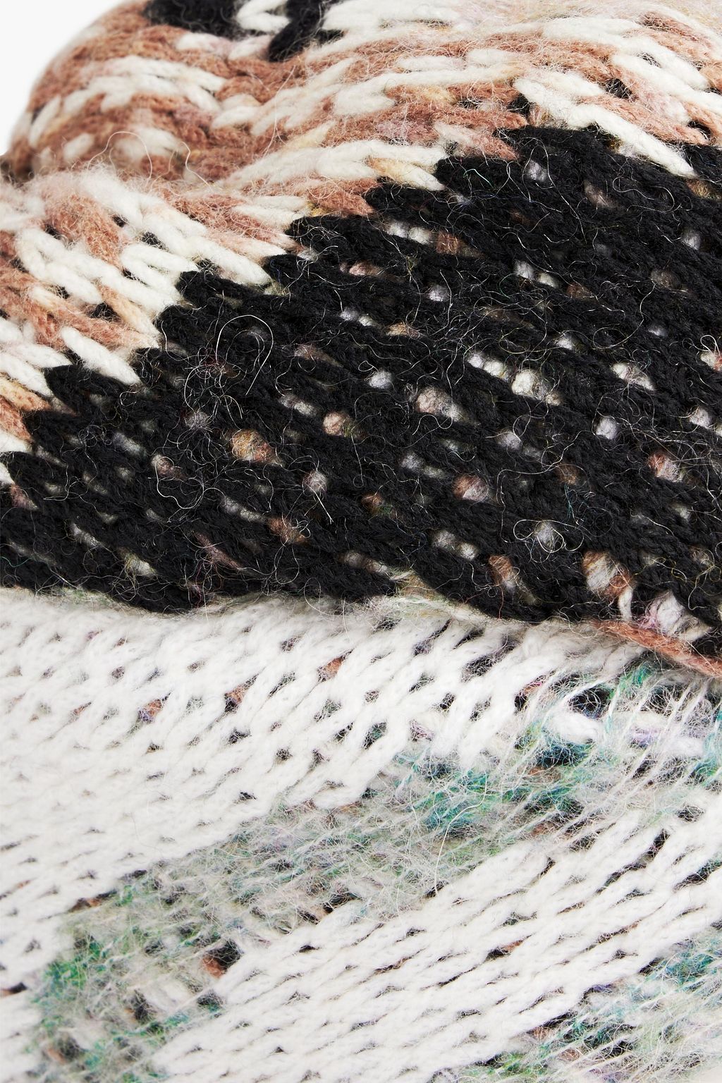 MISSONI Twisted bouclé-knit turban