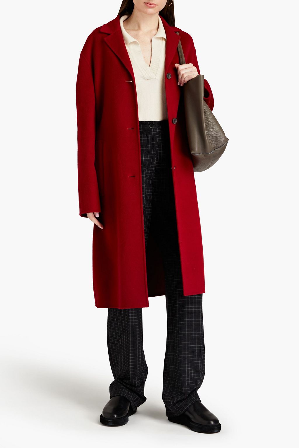 JOSEPH Caia wool and cashmere-blend felt coat