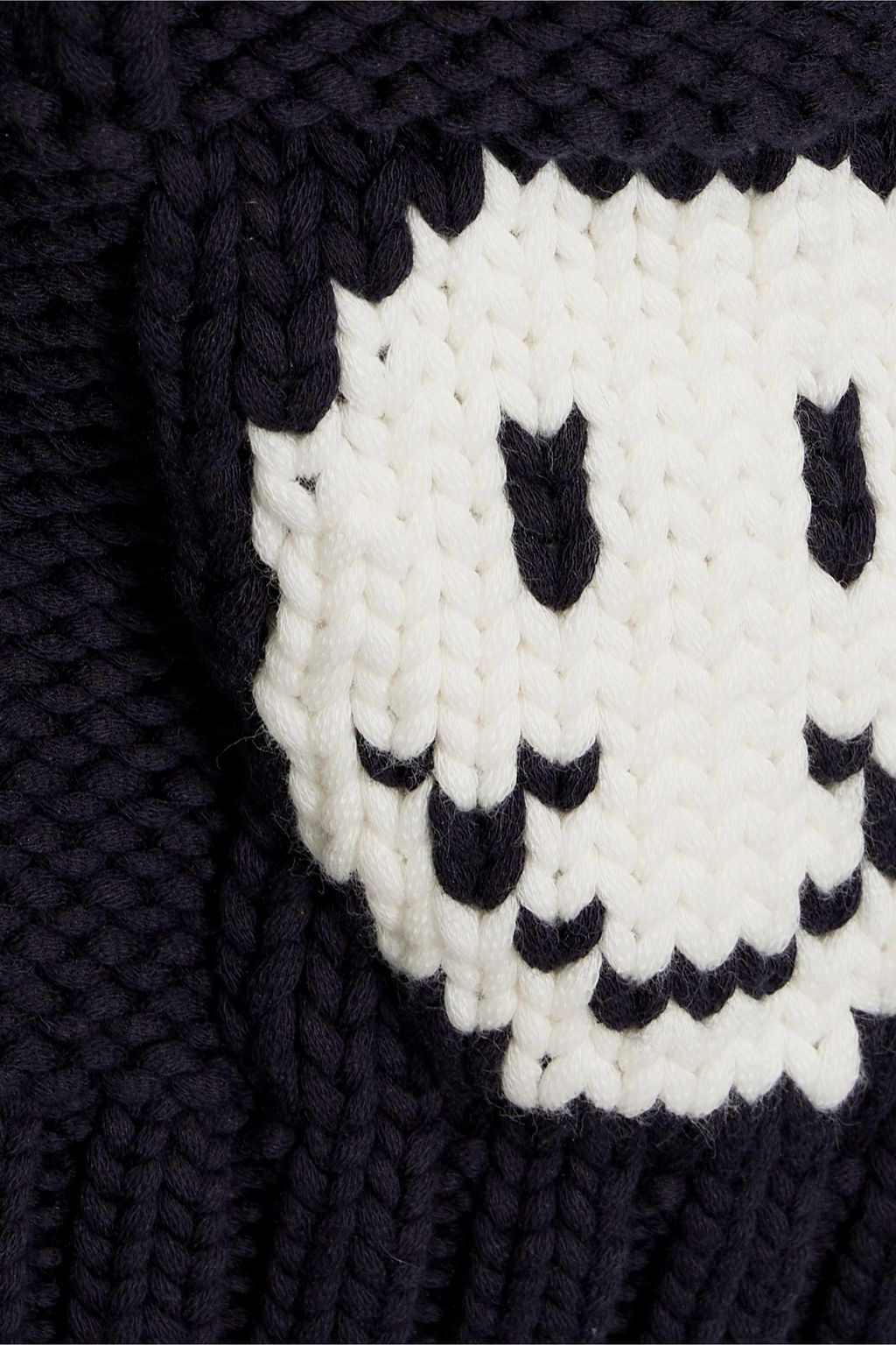 GANNI Cardigan aus Jacquard-Strick aus einer Baumwollmischung