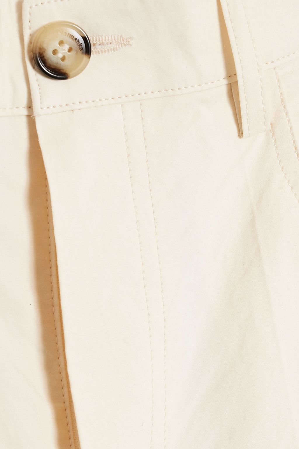 NANUSHKA Zoey broderie anglaise-trimmed cotton flared pants