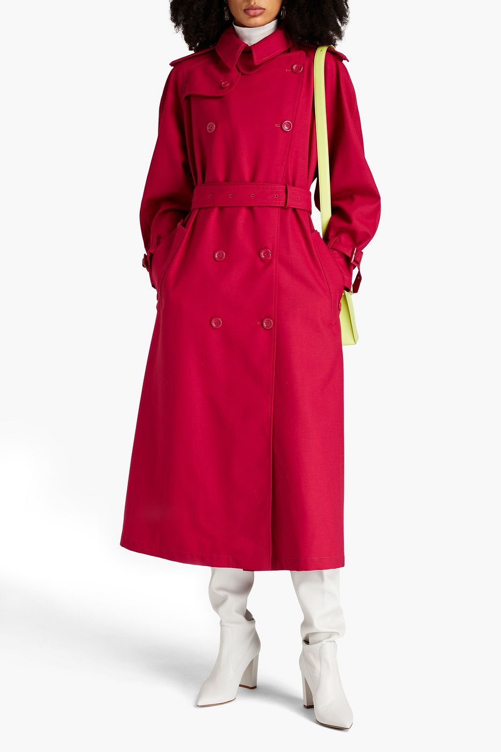 DOLCE & GABBANA Belted canvas trench coat
