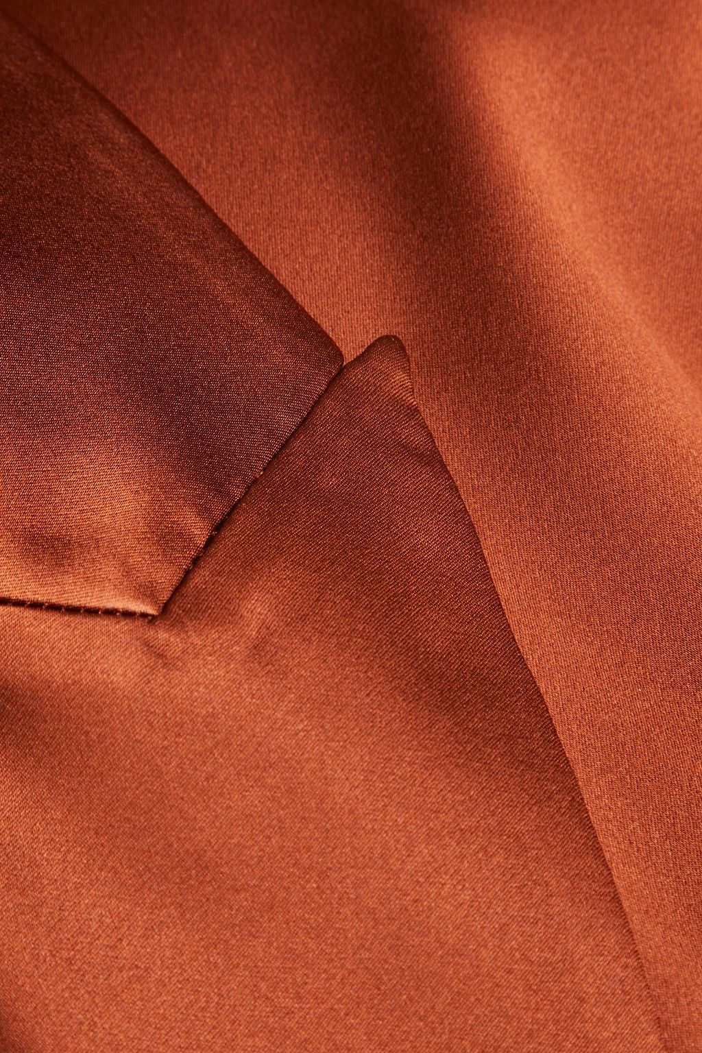JOSEPH Jetta double-breasted belted silk-satin jacket