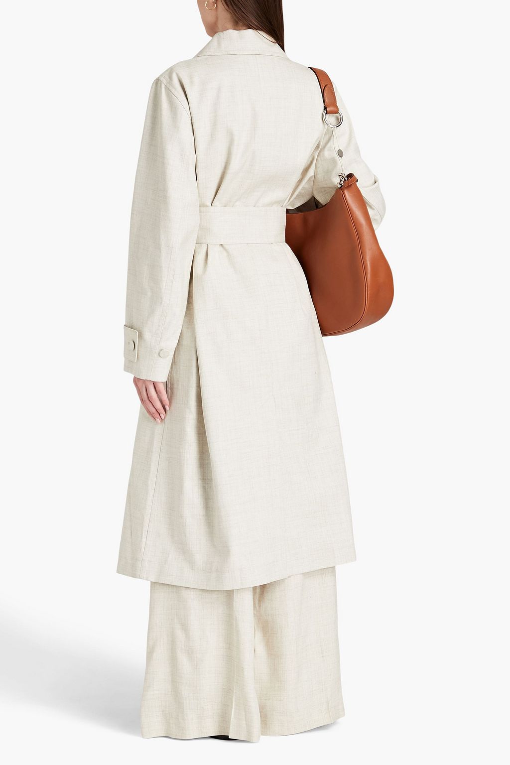 JOSEPH Charah belted mélange woven trench coat