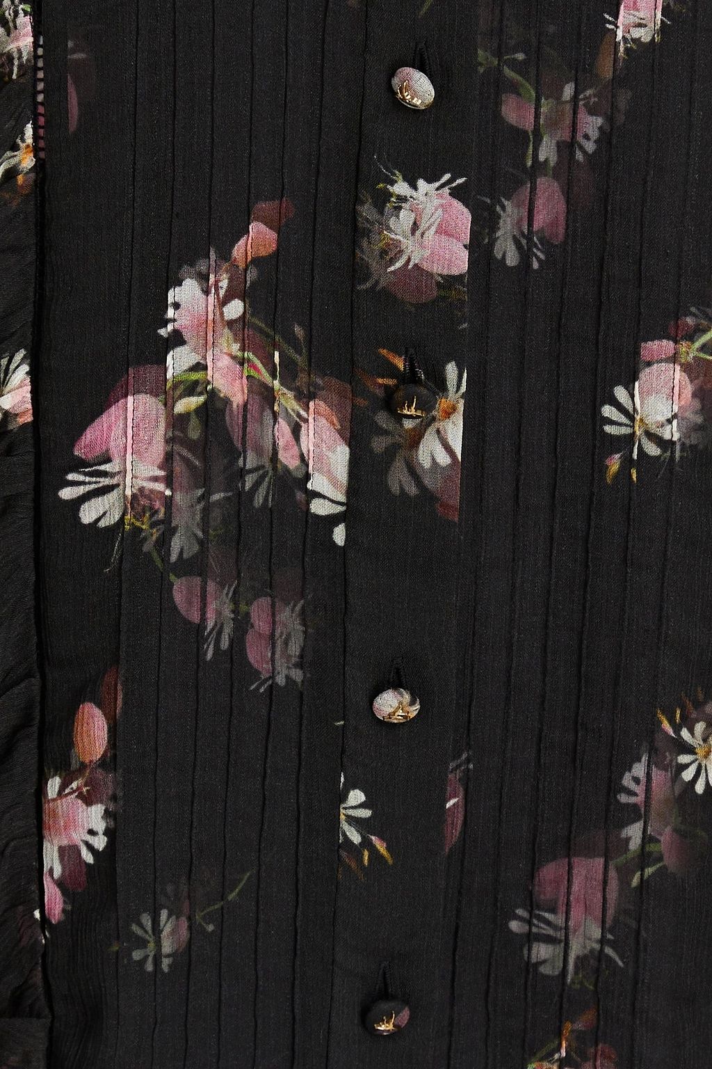 ZIMMERMANN Dancer ruffle-trimmed floral-print crepon blouse
