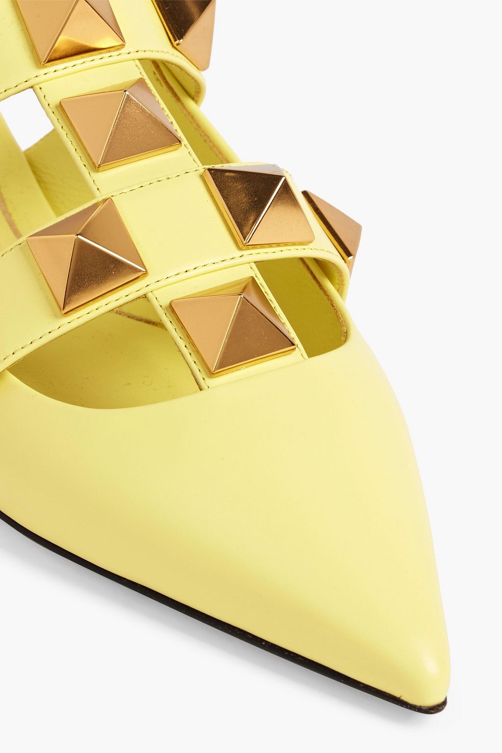 VALENTINO GARAVANI Roman Stud leather point-toe flats