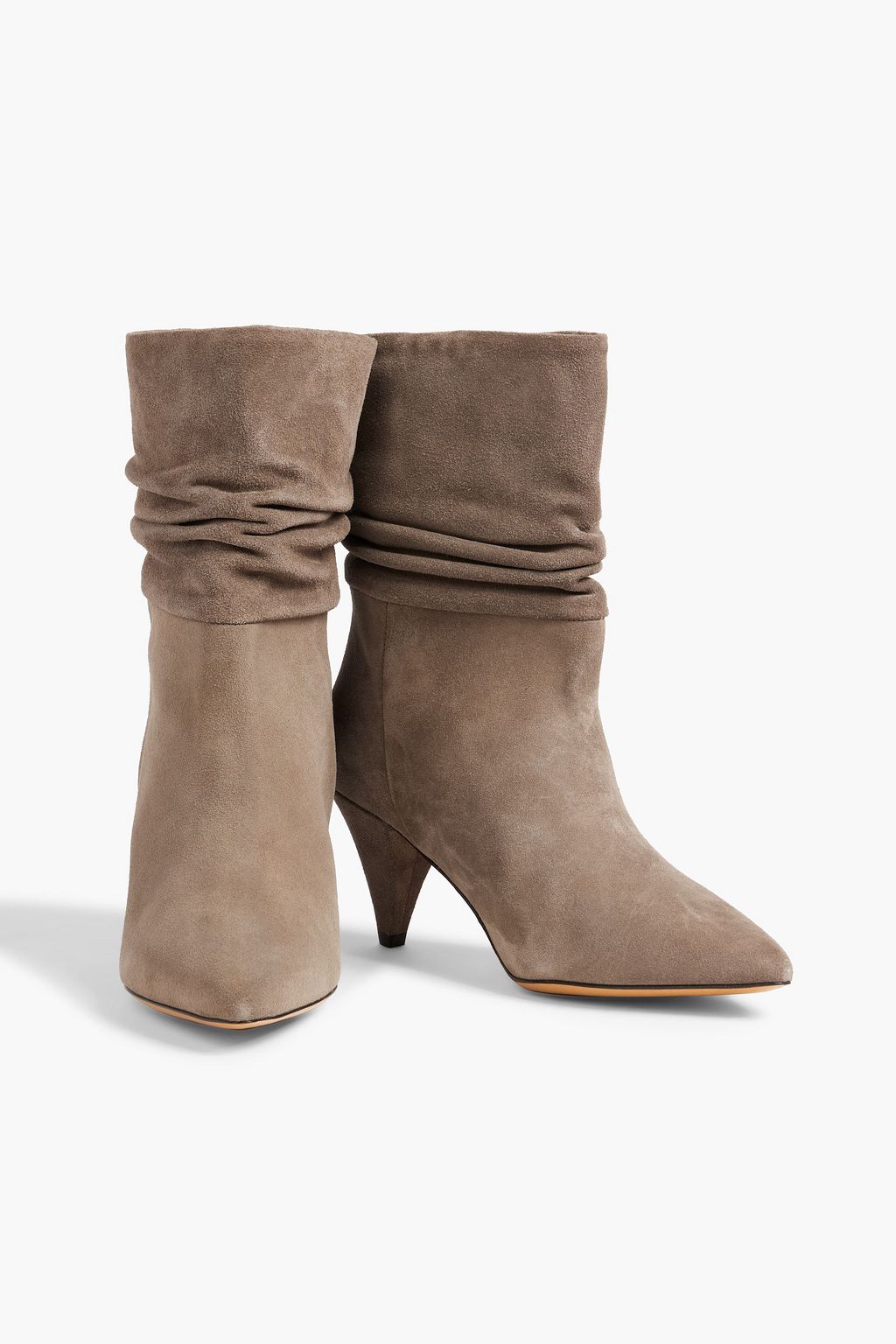 IRO Theke gathered suede ankle boots