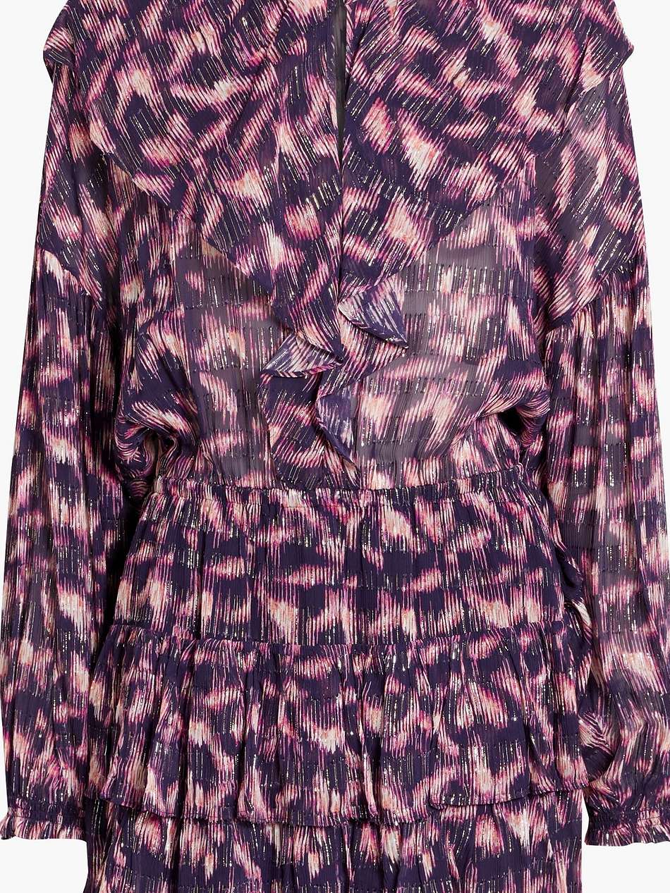 tyga metallic fil coupé printed mini dress