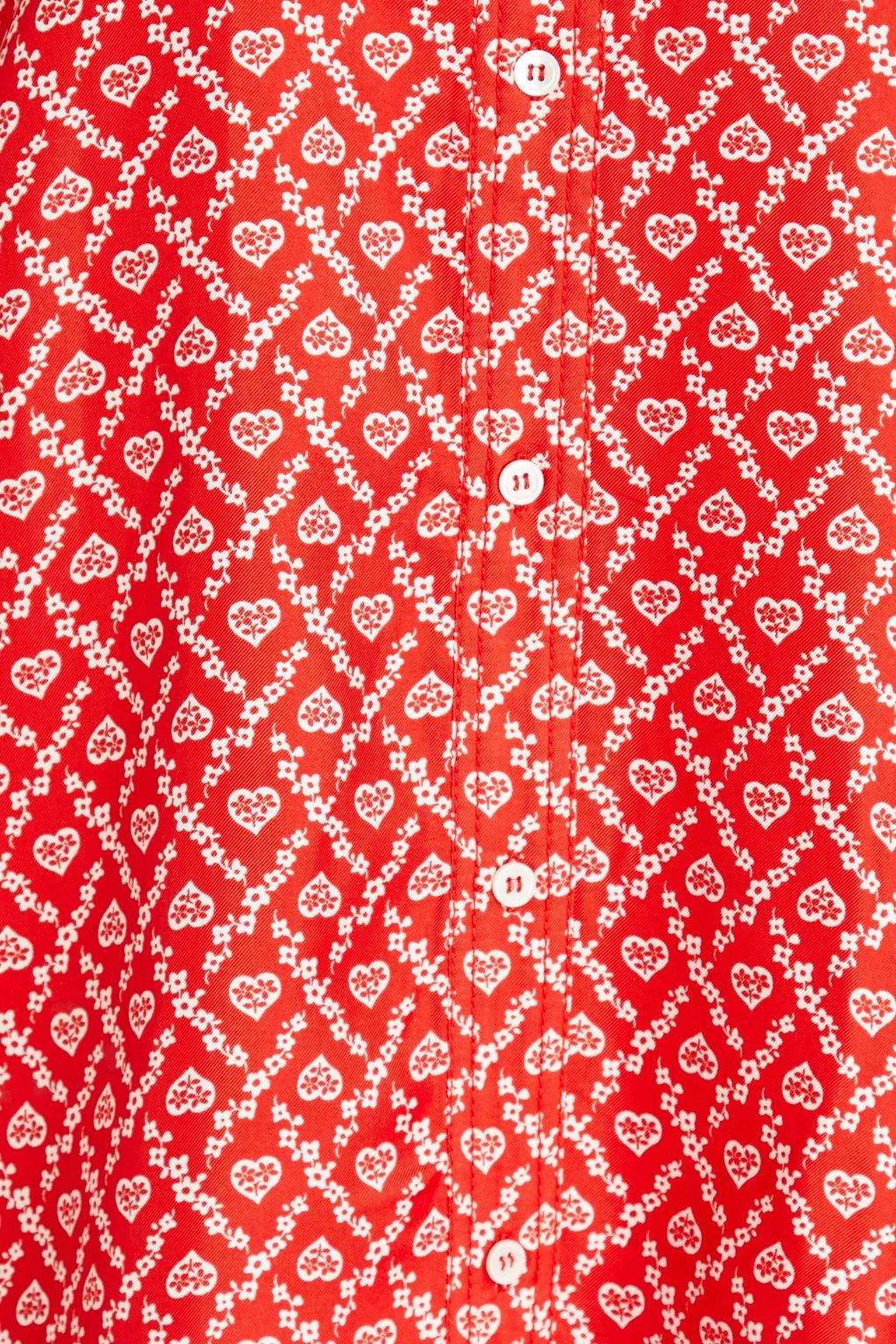 SANDRO Printed silk-twill shirt