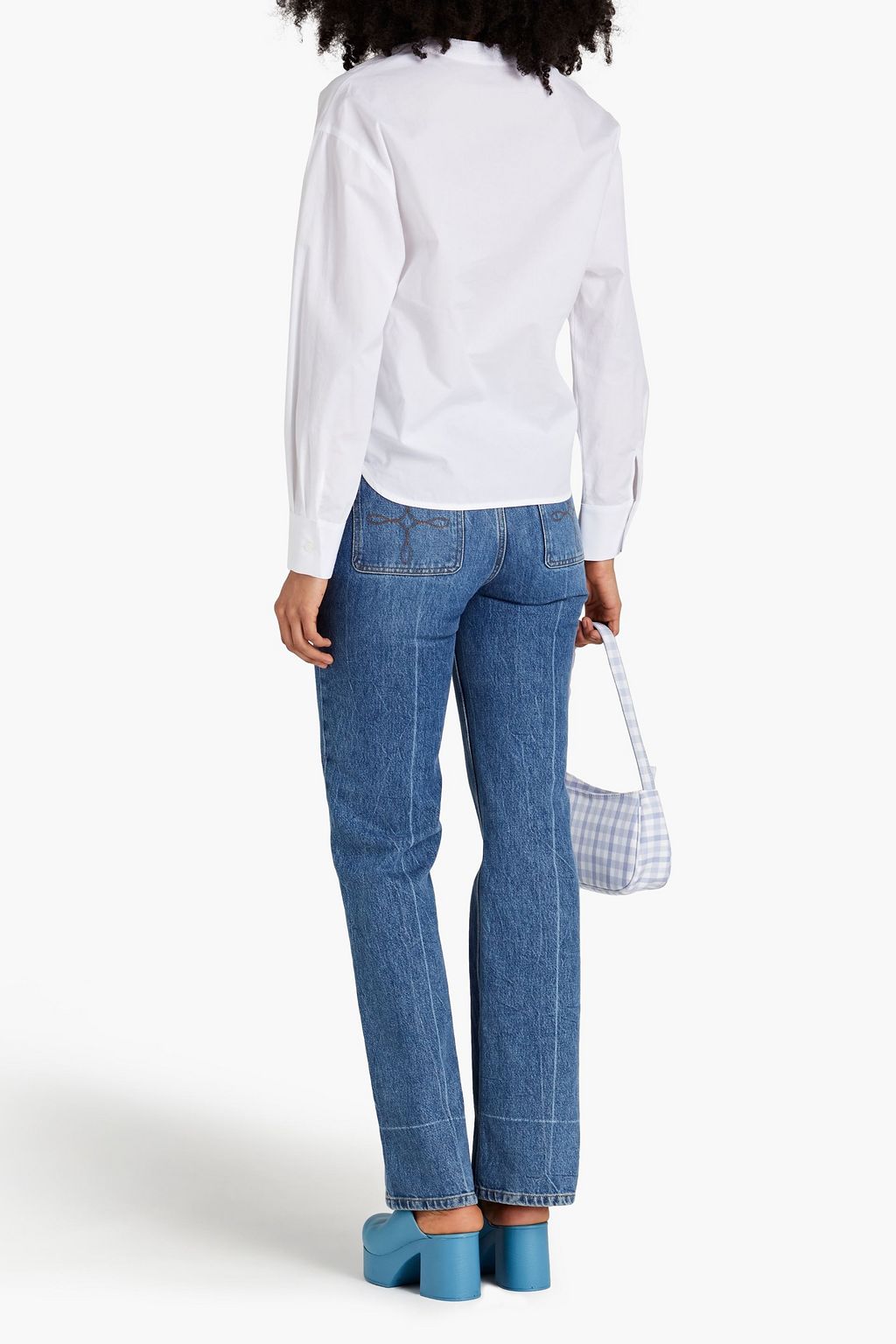 SANDRO Joran cotton-poplin shirt