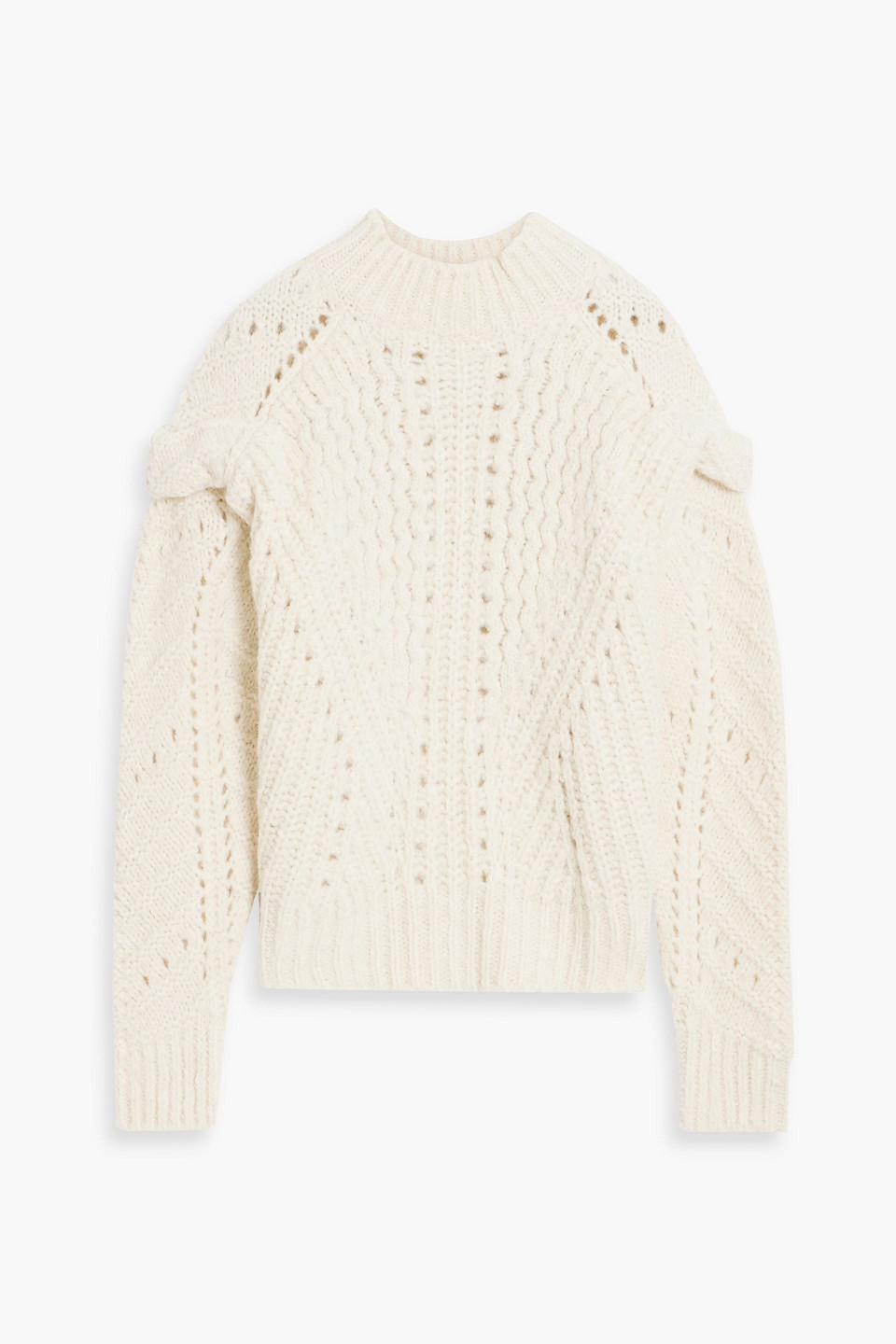 Iro Brushed Open-knit Sweater In Ecru