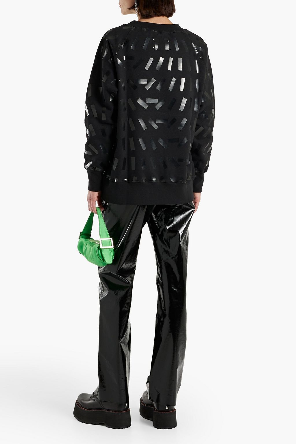 MAISON MARGIELA Printed French cotton-terry sweatshirt