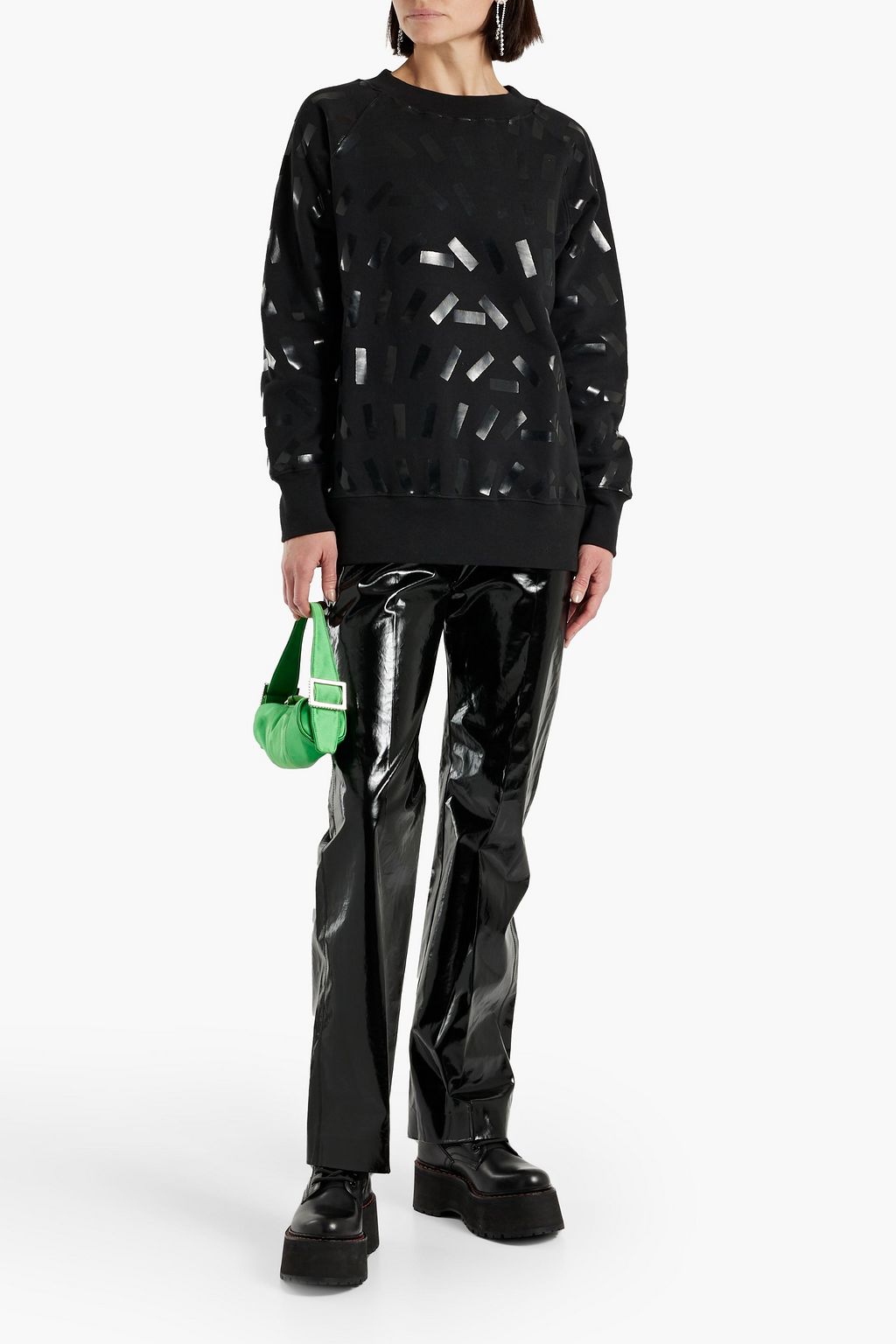 MAISON MARGIELA Printed French cotton-terry sweatshirt