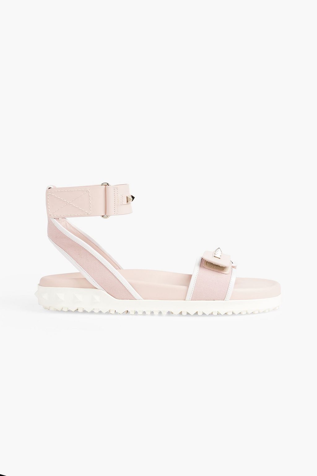 VALENTINO GARAVANI canvas and leather sandals | Sale up to 70% off THE OUTNET