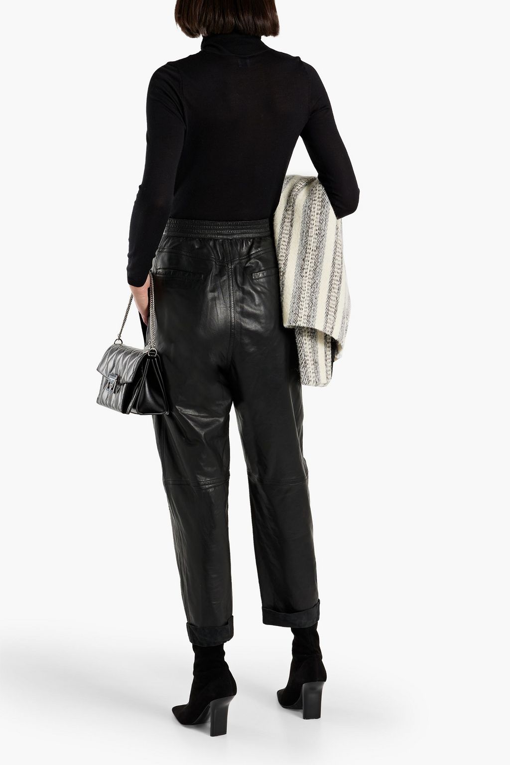 IRO Hosho leather tapered pants