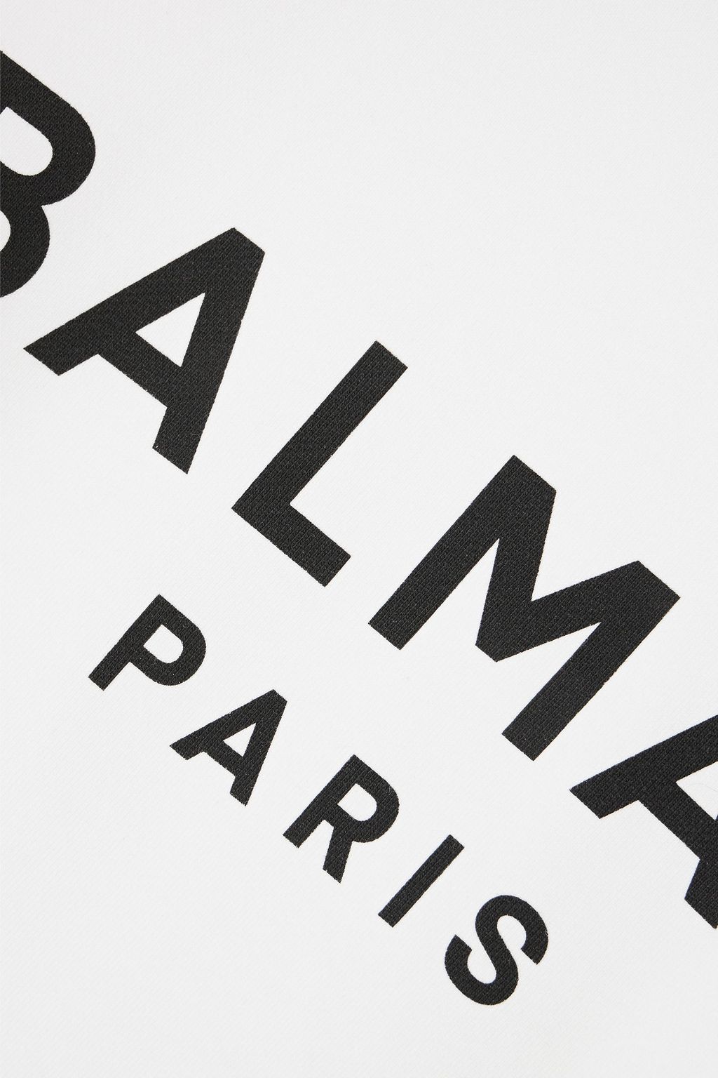 BALMAIN Printed French cotton-terry sweatshirt