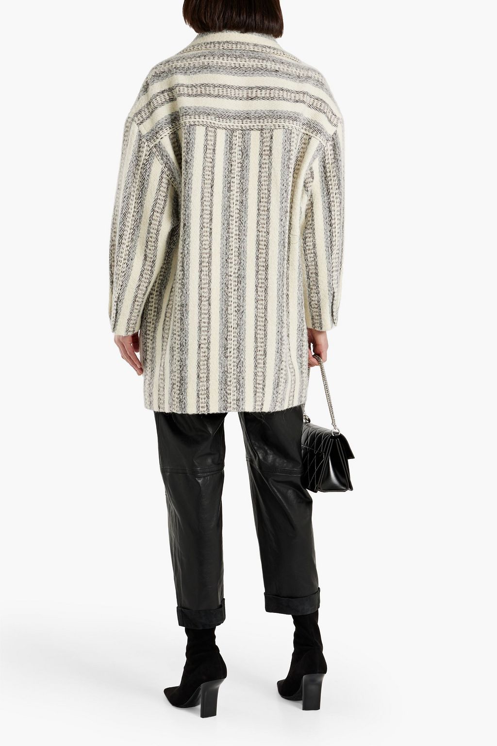 IRO Kahra striped brushed tweed jacket