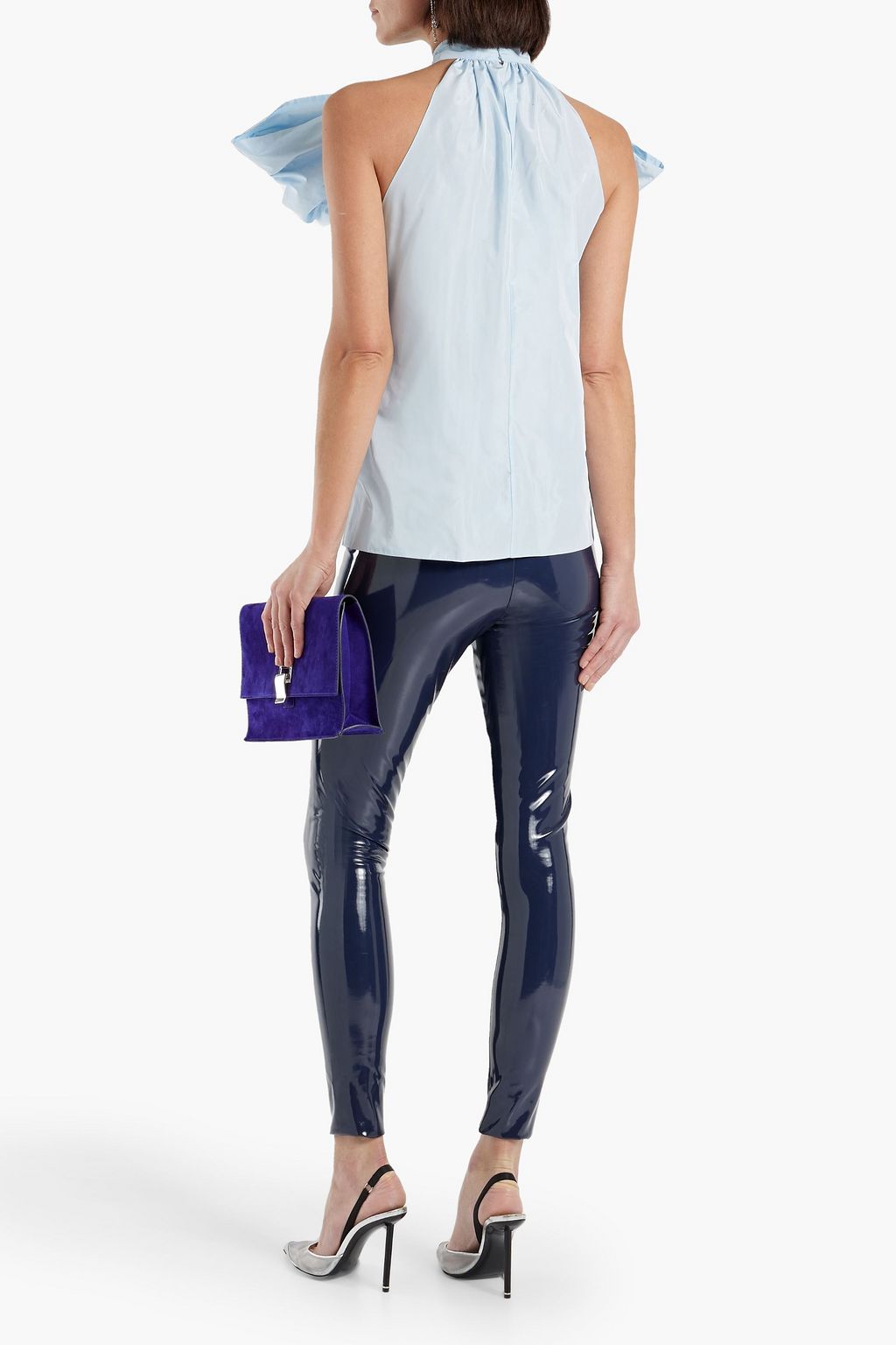 GIVENCHY Bow-embellished taffeta top