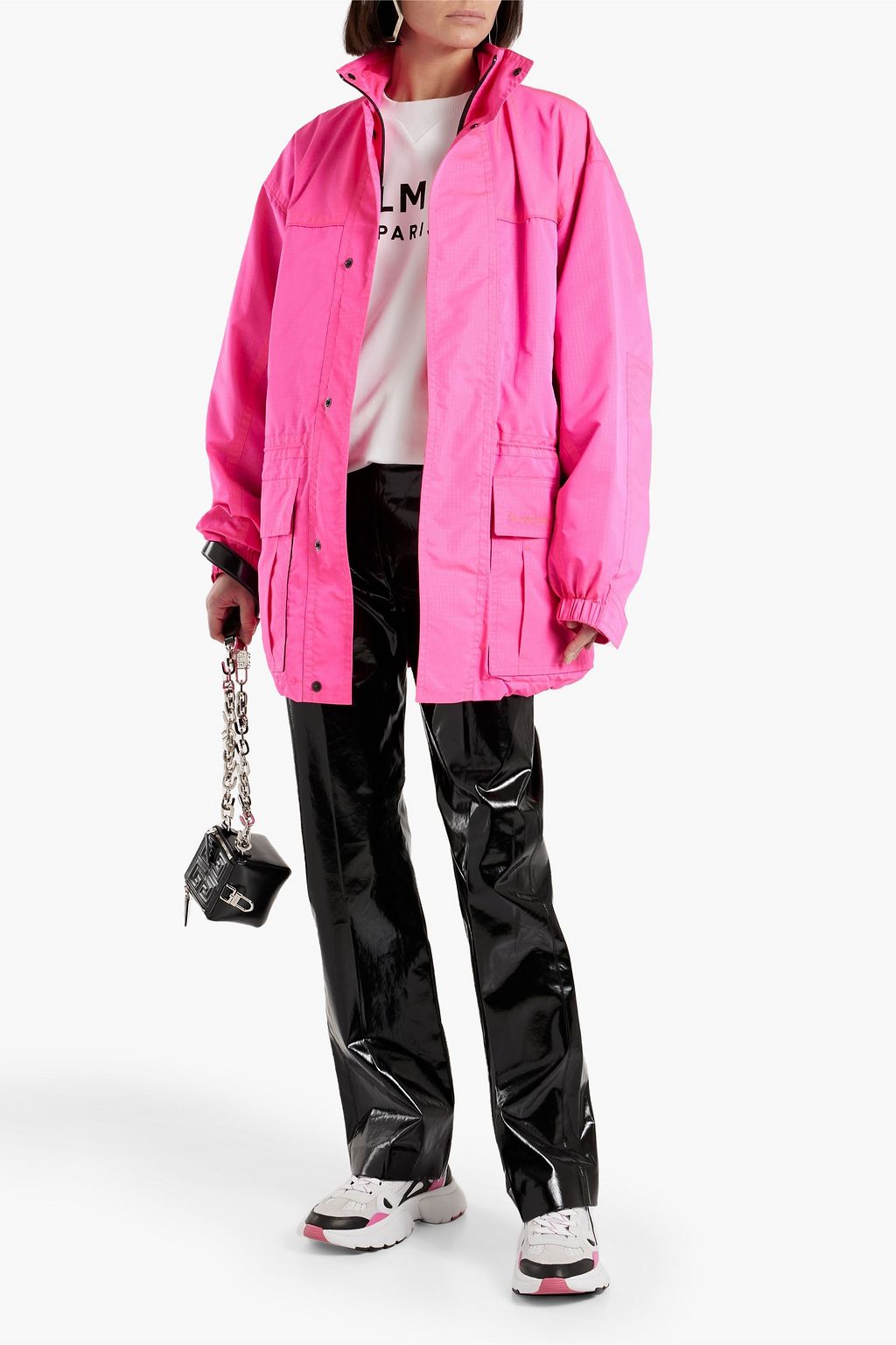 balenciaga neon green jacket