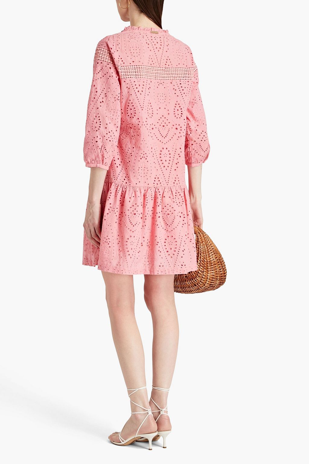 HEIDI KLEIN Cherry Blossom broderie anglaise cotton mini dress