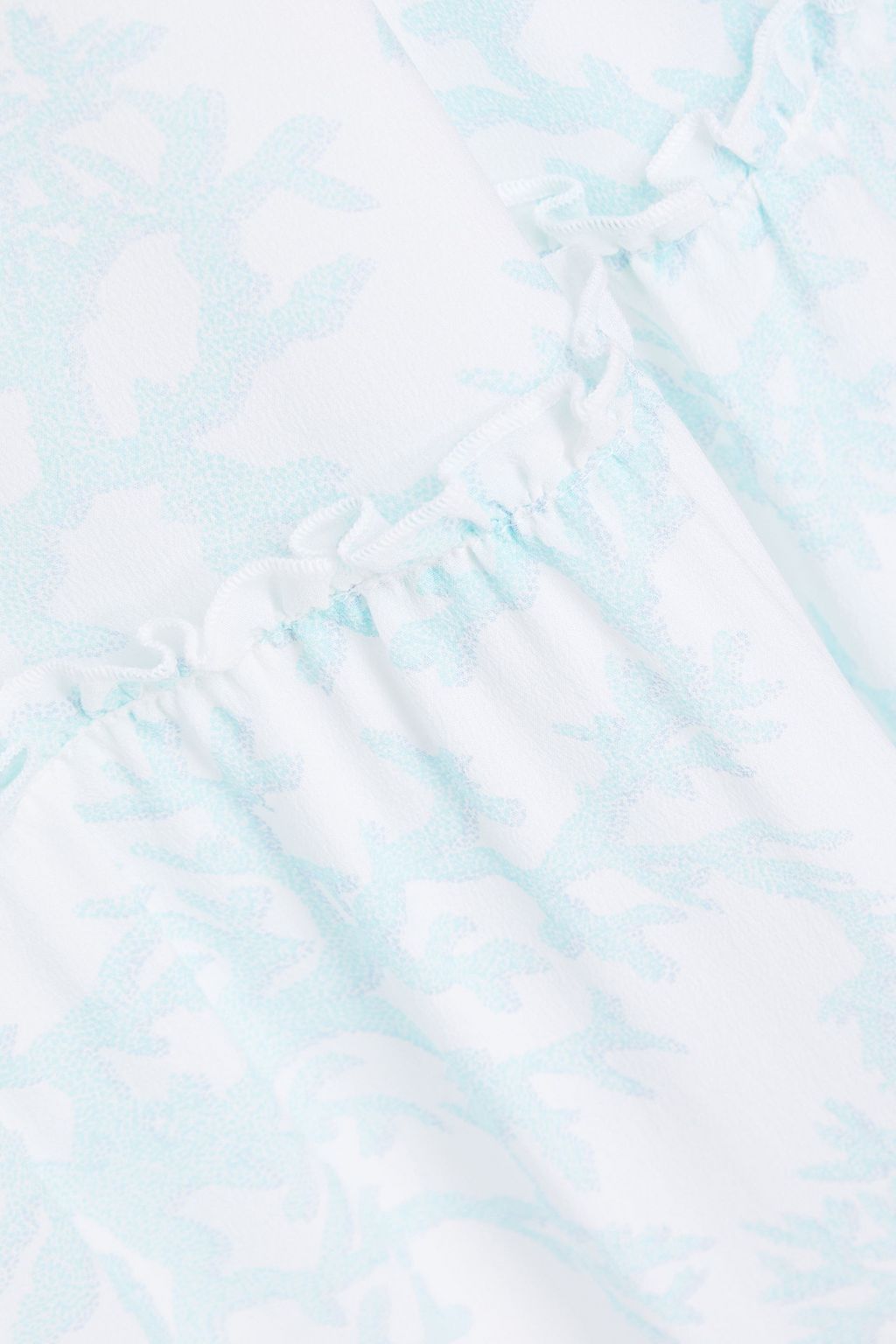 HEIDI KLEIN Marseille ruffle-trimmed printed silk crepe de chine maxi dress