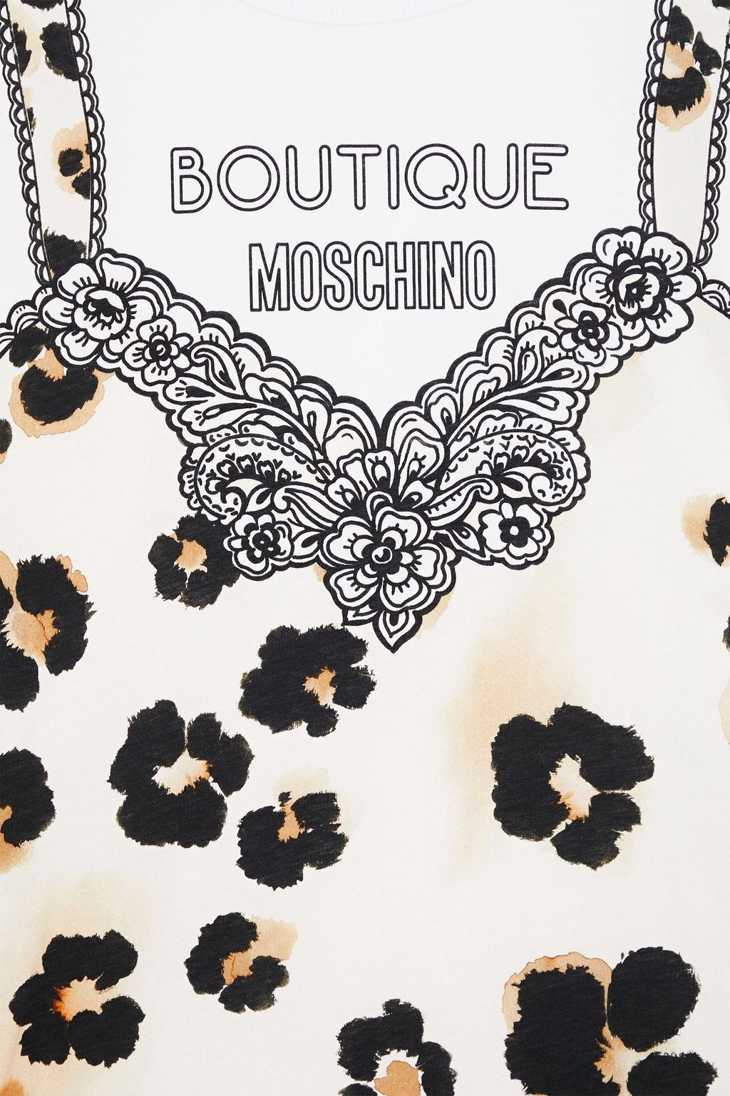 BOUTIQUE MOSCHINO Printed cotton-jersey T-shirt